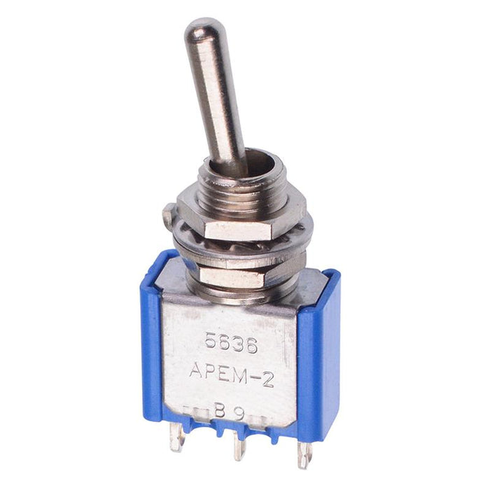 5636A APEM On-On 6.35mm Miniature Toggle Switch SPDT 4A 30VDC