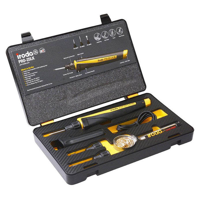 IRODA PRO-25LK Professional Rechargeable Soldering Iron Kit 30W