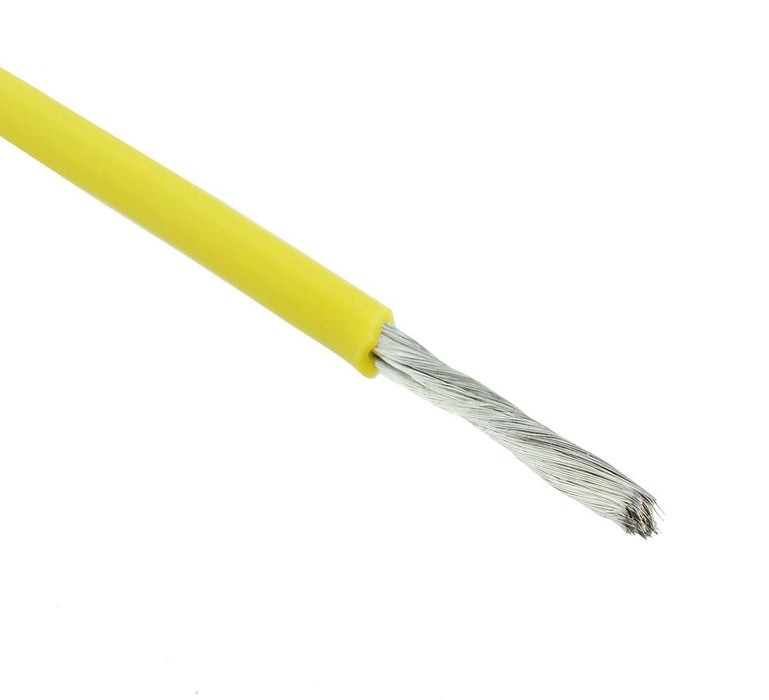 Yellow Silicone Lead Wire 18AWG 150/0.08mm (price per metre)