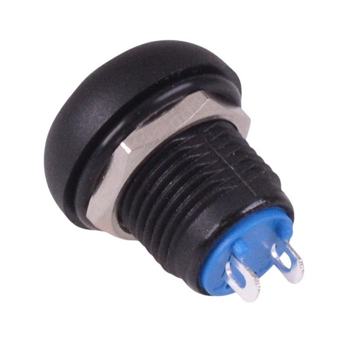 Yellow On-Off Latching 12mm Waterproof Push Button Switch IP65 SPST
