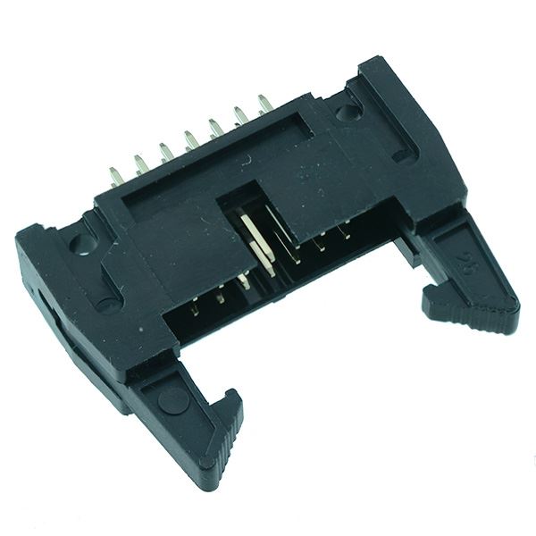 14-Way IDC Latched PCB Plug 2.54mm Pitch