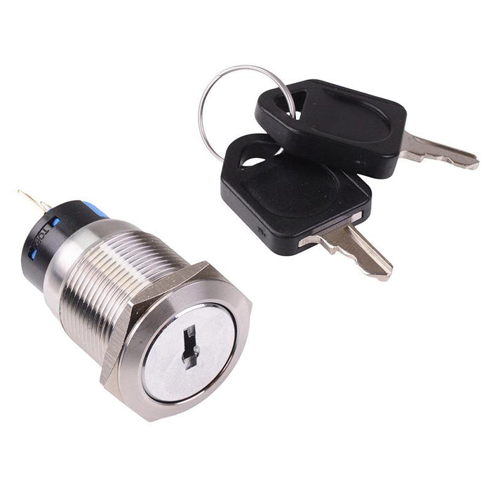 2 Position 19mm Metal Key Switch NO/NC
