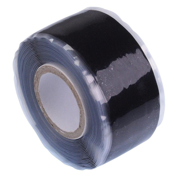 Black 25mm x 3m Silicone Rubber Tape