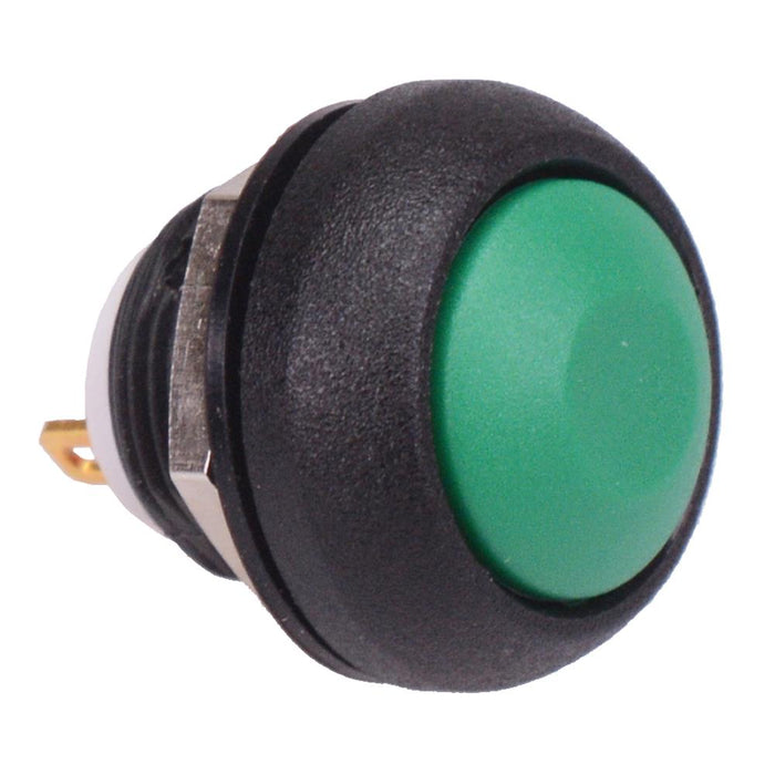 ISR3SAD300 Green Momentary 12mm Push Button Switch SPST IP67 APEM