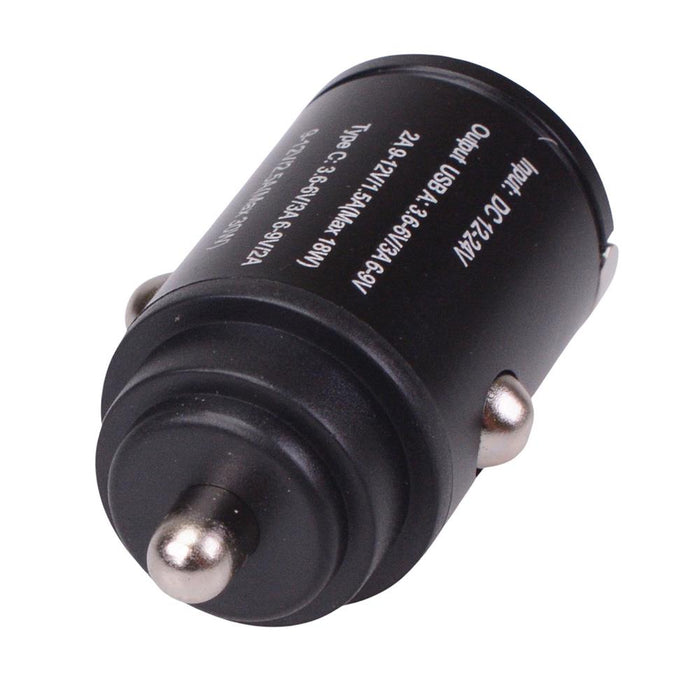 2 Port USB A & C Cigarette Lighter Car Charger 48W