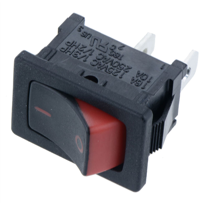 On-Off Rectangle Red Visi Bi-Colour Rocker Switch SPST 10A R13-66A5