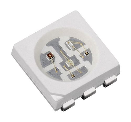 Green 5050 SMD PLCC-6 LED Water Clear 3000mcd