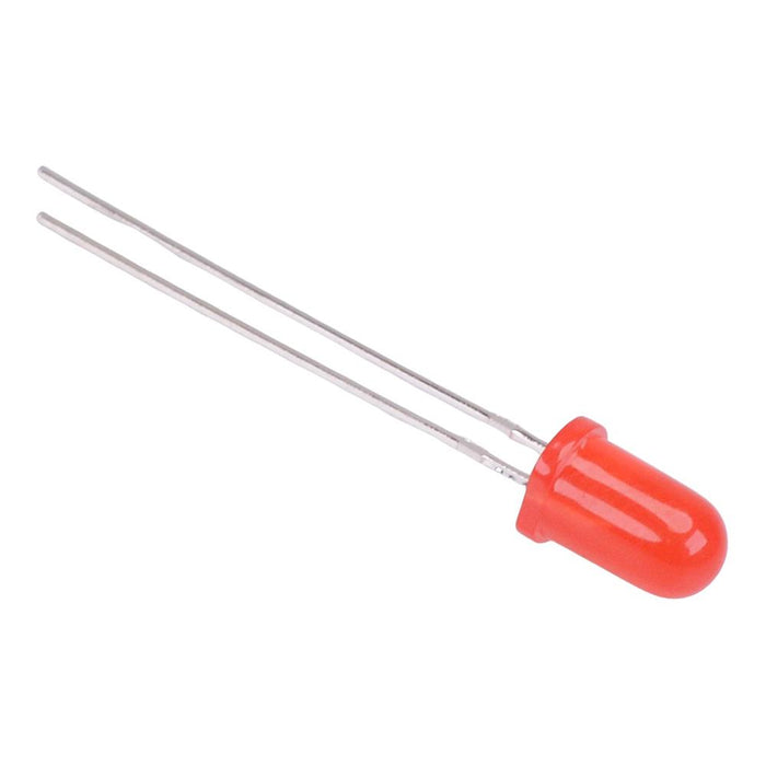 Red 5mm LED Diffused Lens 350mcd 60°