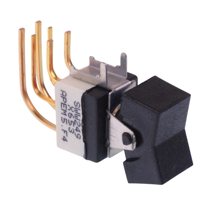 SWW249CD6X653 APEM Black On-Off-On Washable PCB Miniature Toggle Switch DPDT 0.4A 20V