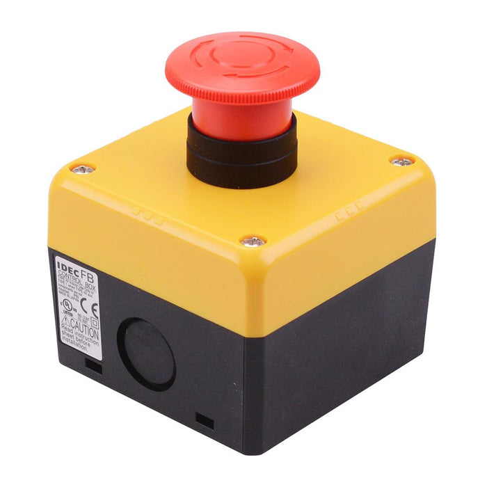 HW1B-V402R 22mm Emergency Stop Switch w/Enclosure 40mm Mushroom 2NC IDEC