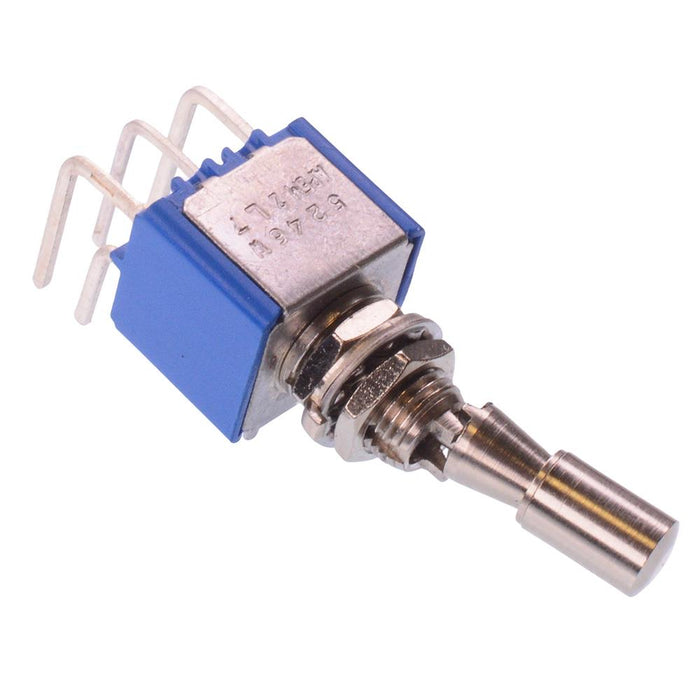 5246WA2VX386 APEM On-On Locking 6.35mm Miniature Toggle Switch DPDT 4A 30VDC