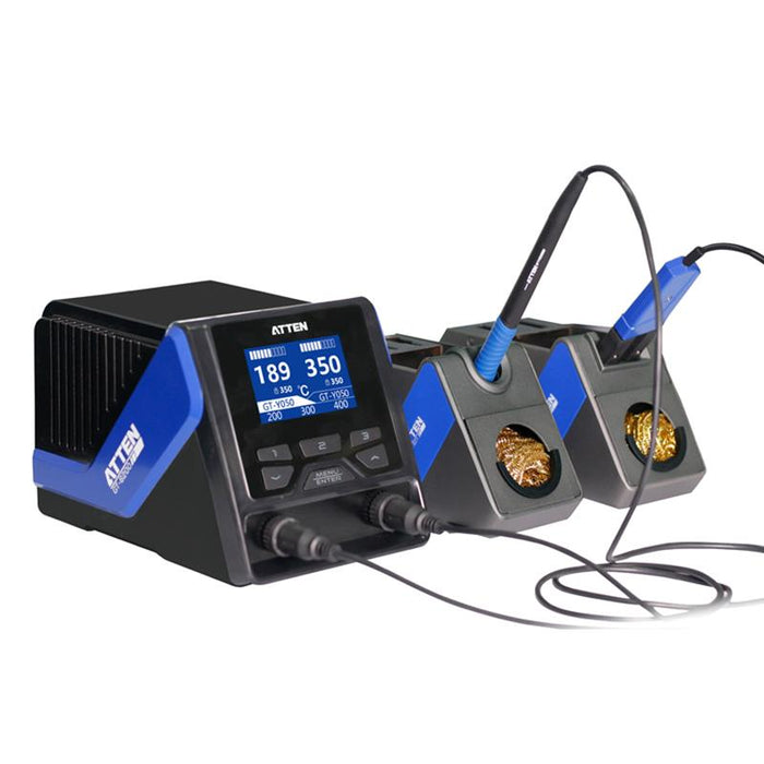 Professional Intelligent Dual Soldering Station with Electric Tweezers Atten GT-6200