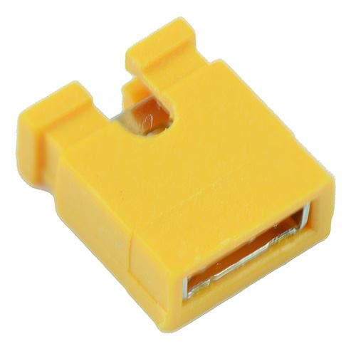 Open Yellow 2.54mm Mini Jumper Link