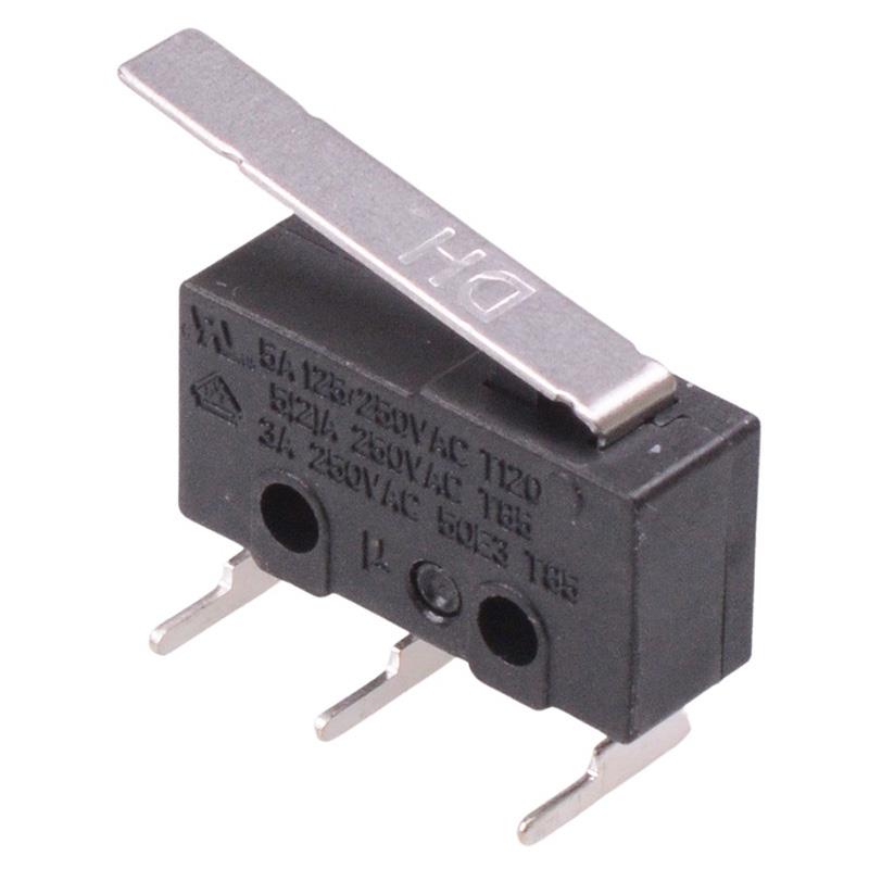 22mm Lever Horizontal PCB V4 Miniature Microswitch SPDT 5A — Maplin Pro ...