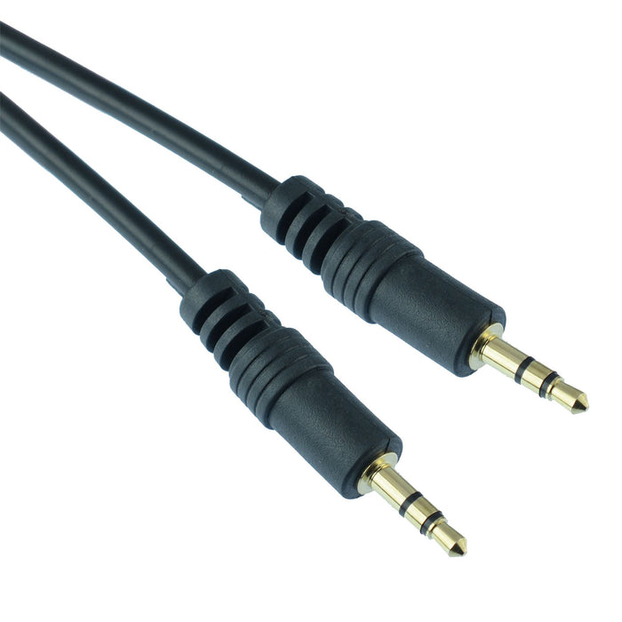 1m Gold 3.5mm Stereo Plug to Plug Audio Cable Lead