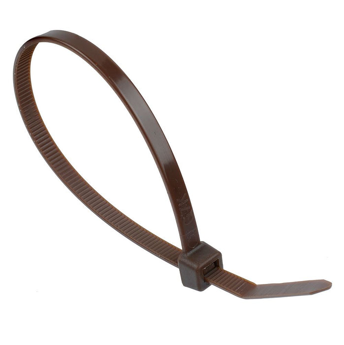 2.5mm x 100mm Brown Cable Tie - Pack of 100