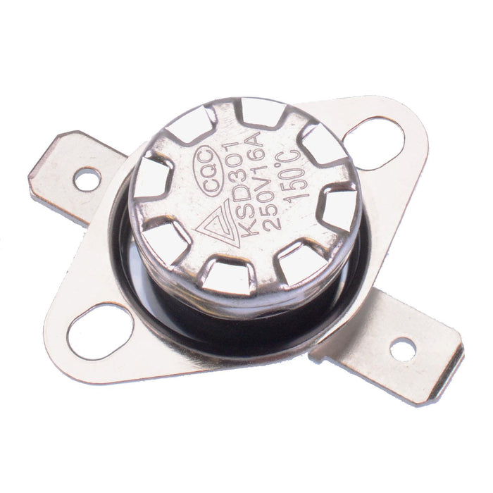 125°C Normally Open Thermostat Thermal Temperature Switch Flat Terminals NO
