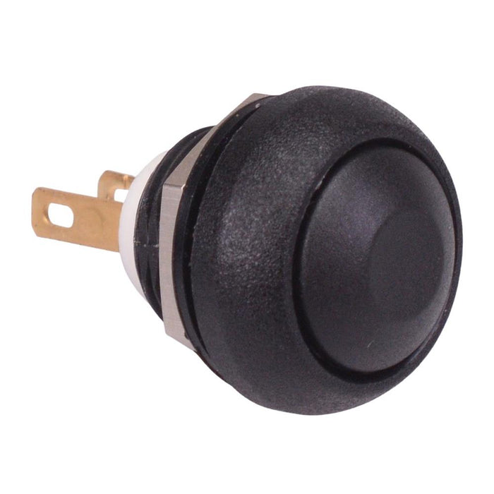 ISR3Z1AD200 APEM Black Momentary 12mm Push Button SPST IP67