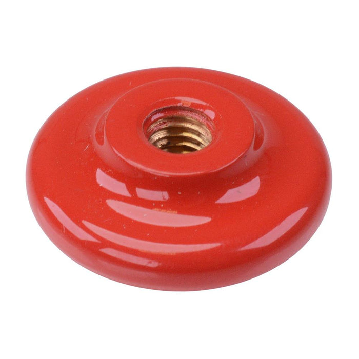 U6426 APEM Red Brass Mushroom Actuator for 13000 Series Push Button Switch