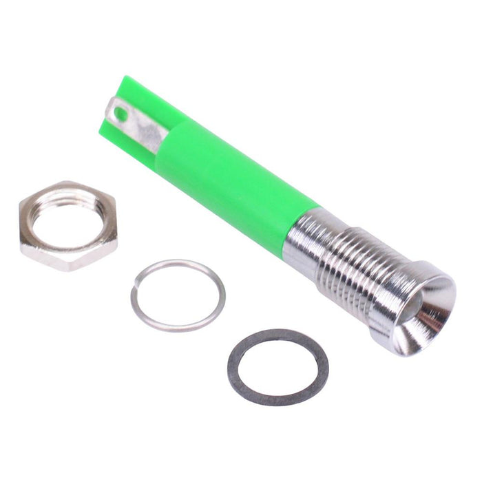 Q8R1CXXSG220 Super Bright Green Recessed 8mm 220VAC LED Panel Indicator APEM