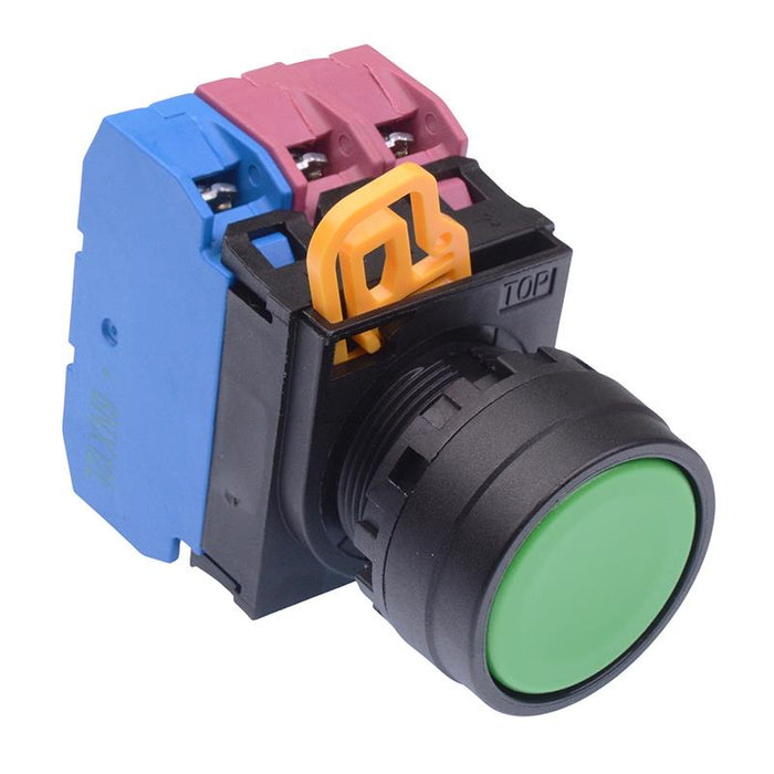YW1B-M1E12G Green 22mm Momentary Push Button Switch 1NO-2NC IP65 IDEC