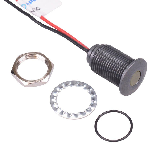 Q10F5ACXXY02E Yellow 10mm 2.1VDC LED Panel Indicator IP67 APEM