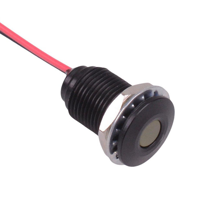 Q10F5ANXXY24E Yellow 10mm 24VDC LED Panel Indicator IP67 APEM