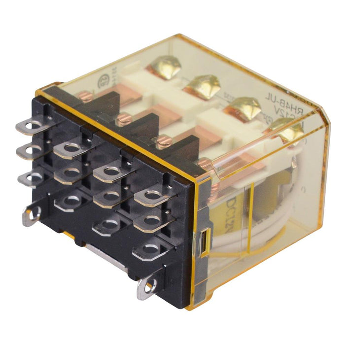 RH4B-ULDC12V 12VDC Plug In Compact Power Relay Indicator 10A 4PDT IDEC