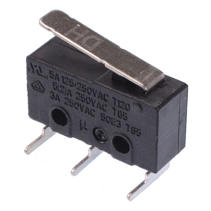 17mm Lever Horizontal PCB V4 Miniature Microswitch SPDT 5A