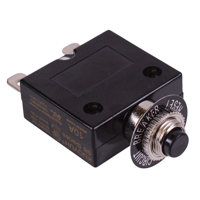 8A Panel Mount Thermal Circuit Breaker 250VAC / 50VDC