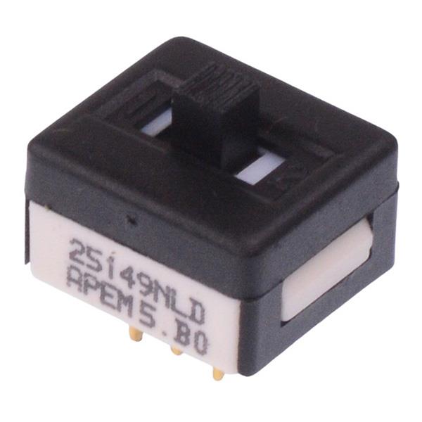 25149NLDH APEM On-Off-On Professional PCB Slide Switch High Actuator DPDT