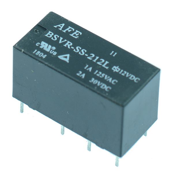 12V Subminiature PCB Relay DPDT 2A