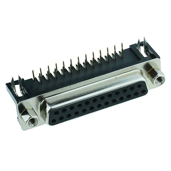 25-Way Right Angle PCB Female D Socket Connector