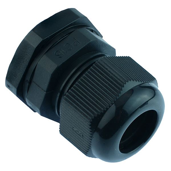 PG16 Black Nylon Cable Gland IP68