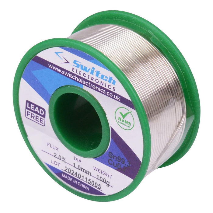 1.2mm 18SWG Lead Free Solder Wire 100g