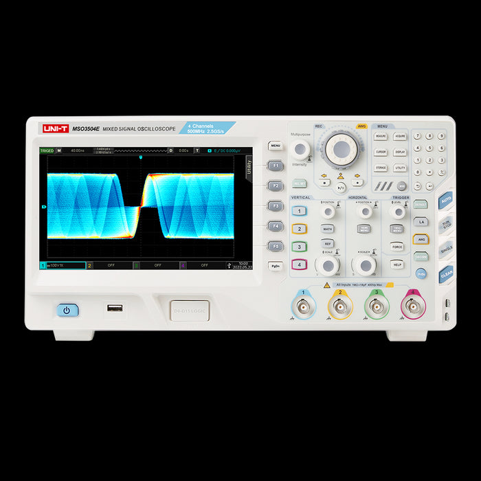 UPO3502E 2 Analog 16 Digital Channel Oscilloscope Touch Screen 500MHz Uni-T