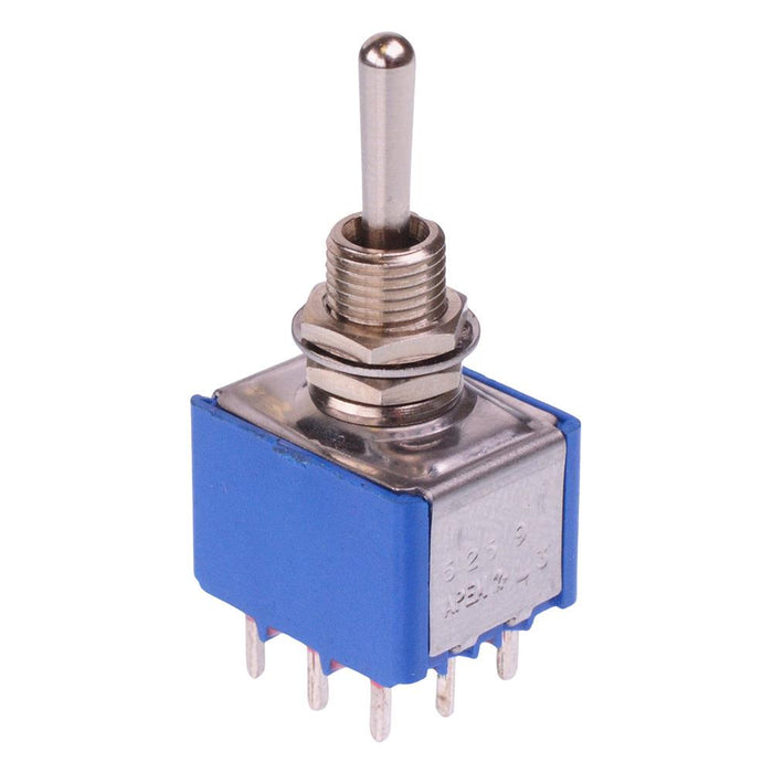 5259A APEM On-Off-On 6.35mm Miniature Toggle Switch 3PDT 4A 30VDC