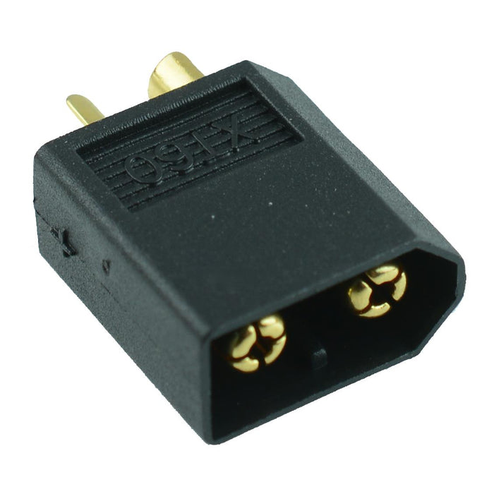 Male Black XT60 Gold Plated Connector 30A Amass