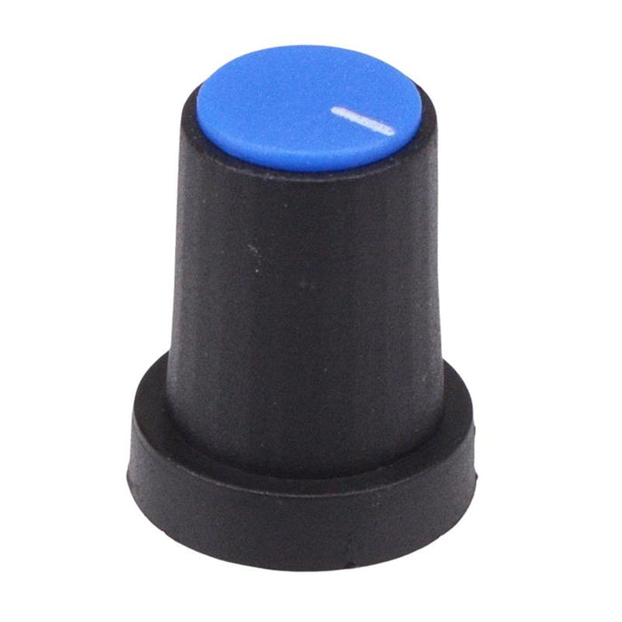 Blue 6mm D Shaft Knob 18 x 14mm CLIFF K85