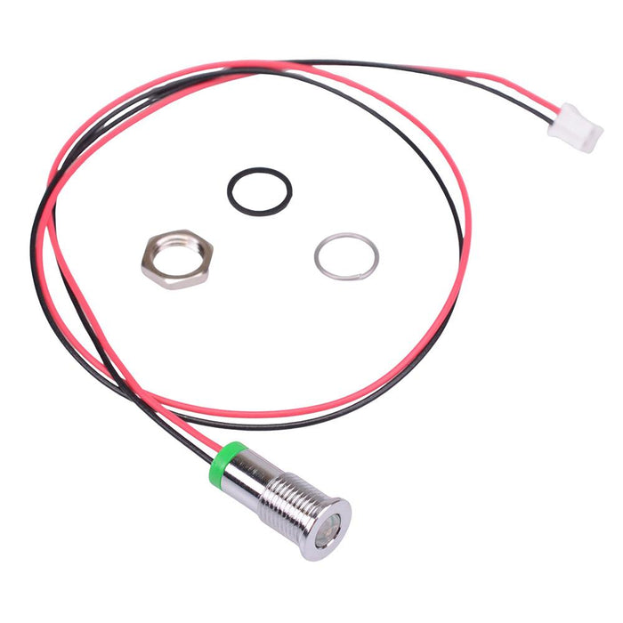 Q8F7CXXSG02E-X0806 Super Bright Green Flush 8mm 3.3VDC LED Panel Indicator IP67 APEM