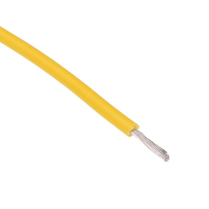 305m Yellow UL1015 16AWG 26/0.25mm Tinned Copper Stranded Wire