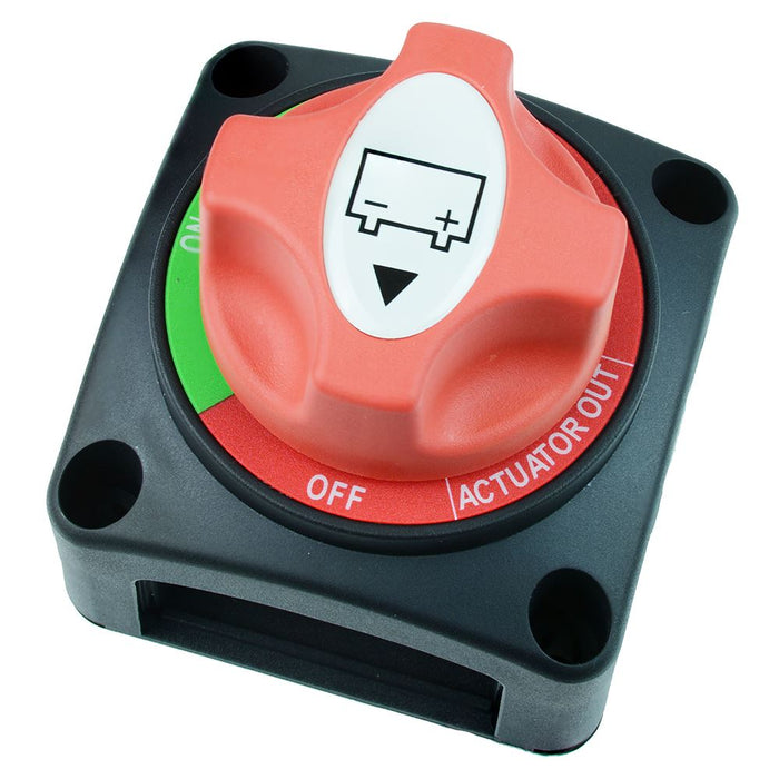 Red On-Off Rotating Release Battery Switch 200A 12-50V DC SCI A23-2