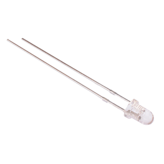 Red 3mm LED Water Clear 2500mcd 30°