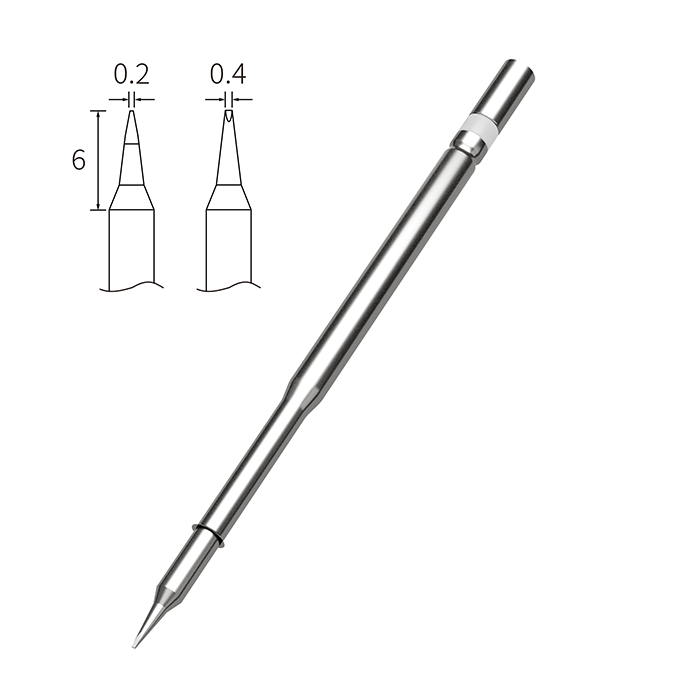 T210-0.4D 0.4mm Chisel Soldering Iron Tip ATTEN