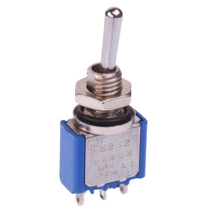 5532AX408 APEM On-(On) Momentary 6.35mm Miniature Toggle Switch SPDT 4A 30VDC