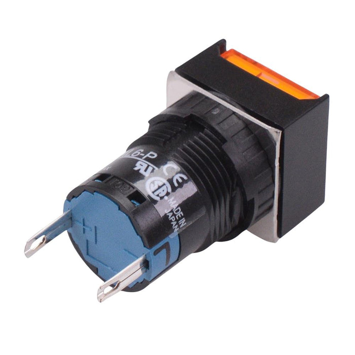 AL6Q-P1PA Amber 16mm 5VDC Square Pilot Light IP65 IDEC