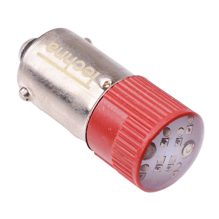 Red LED BA9S Bayonet LED Bulb 12V