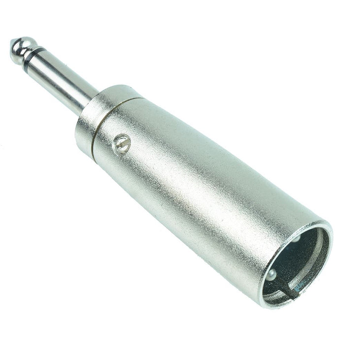 XLR Male 3 Pole To 6.3mm Mono Plug Adaptor Connector