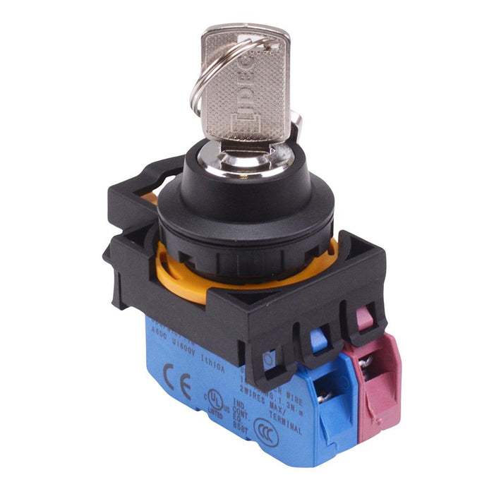 IDEC CW Series 3 Position Maintained Key Switch 1NO-1NC IP65