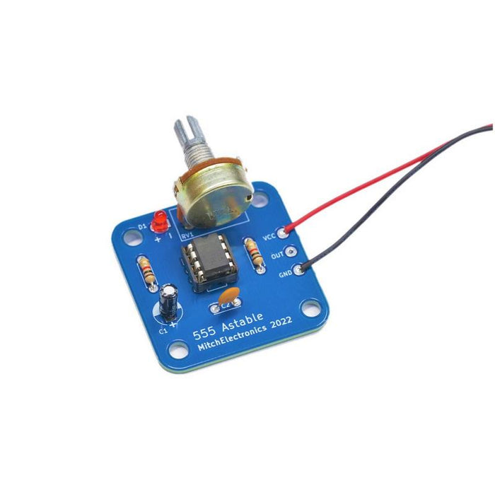 Variable Frequency 555 Astable Electronics Kit